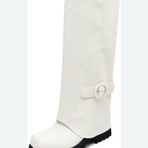 Elegant White Ankle Boots